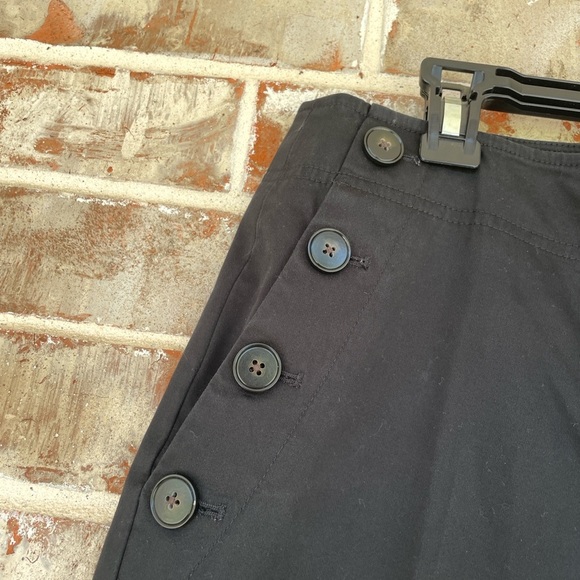 Loft Black High Waisted Nautical Wide Leg Trouser  Pants - Picture 5 of 8